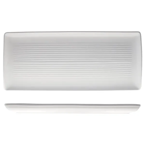 Zuma Rect Share Platter-365x160mm - Pearl Aspen