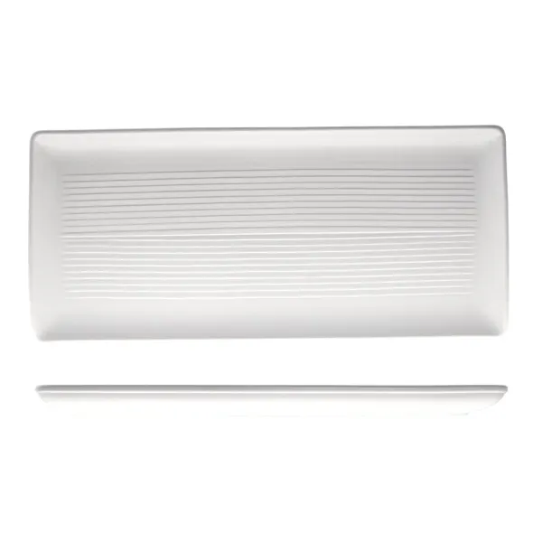 Zuma Rect Share Platter-395x180mm - Pearl Aspen