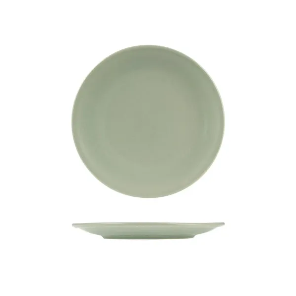 Zuma Round Coupe Plate-230mm Ø - Pearl Pistachio