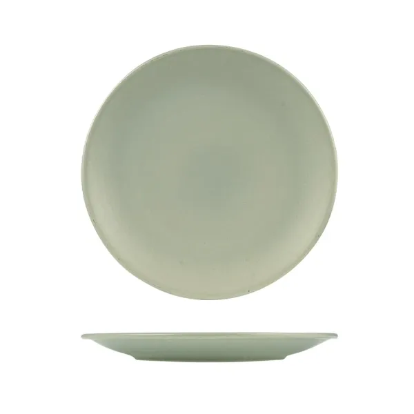 Zuma Round Coupe Plate-310mm Ø - Pearl Pistachio
