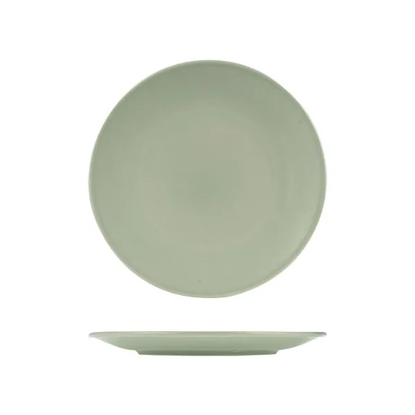 Zuma Round Coupe Plate-285mm Ø - Pearl Pistachio