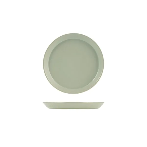 Zuma Tapered Plate-200mm Ø | 24mm H - Pearl Pistachio
