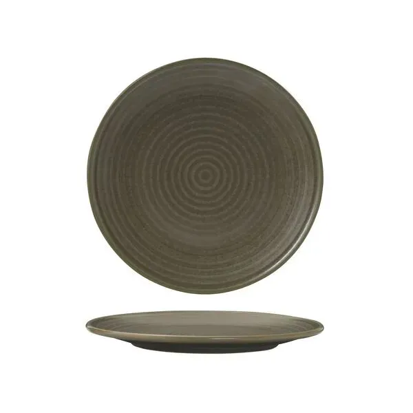 Zuma Round Coupe Ribbed Plate-210mm Ø - Cargo