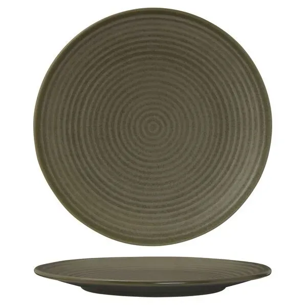 Zuma Round Coupe Ribbed Plate-310mm Ø - Cargo