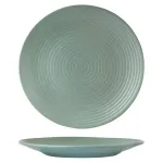 Zuma Round Coupe Ribbed Plate-310mm Ø - Mint