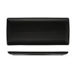 Zuma Rect Share Platter-365x160mm - Charcoal