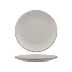 Zuma Round Coupe Ribbed Plate-210mm Ø - Mineral