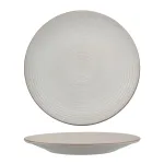 Zuma Round Coupe Ribbed Plate-310mm Ø - Mineral