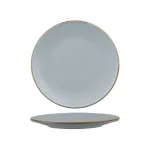 Zuma Round Coupe Ribbed Plate-210mm Ø - Bluestone