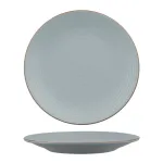 Zuma Round Coupe Ribbed Plate-310mm Ø - Bluestone