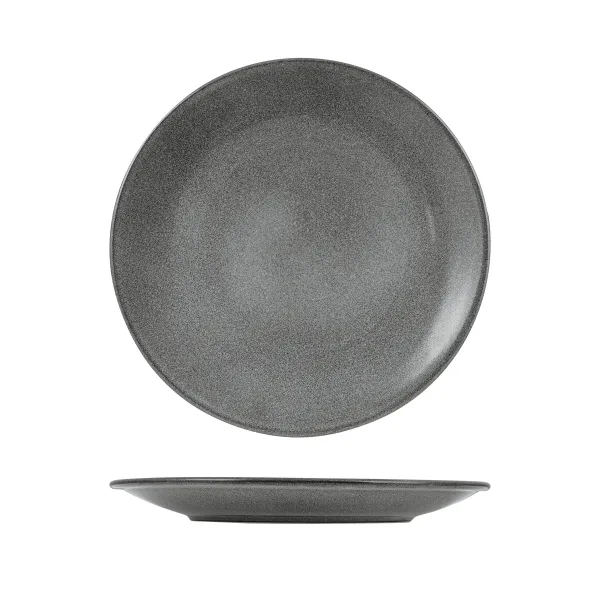 Zuma Round Coupe Plate-310mm Ø - Gravel