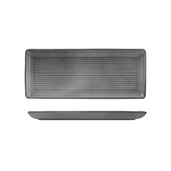 Zuma Rect Share Platter-335x140mm - Gravel