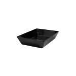 Melamine Rectangular Deep Dish Black 350 X 250 X70mm