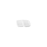 Divided Dish Melamine White — 85x70mm