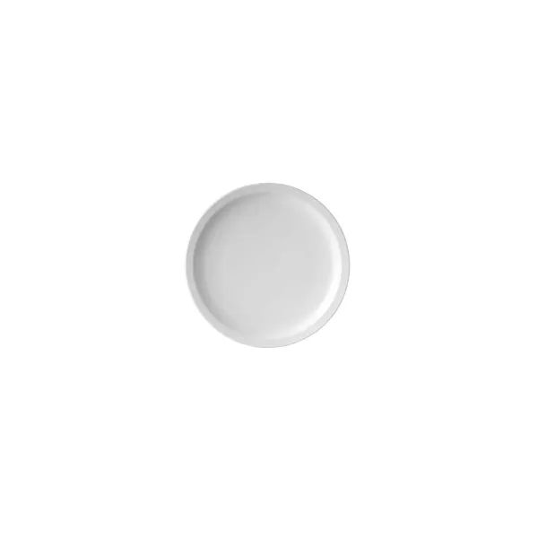 Melamine Round Plate Narrow Rim White 170mm