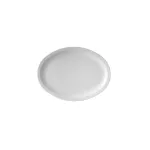 Melamine Oval Plate Narrow Rim White 335mm