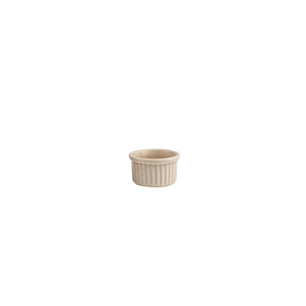 Ribbed Ramekin-60mm Ø / 35mm H - Marshmallow