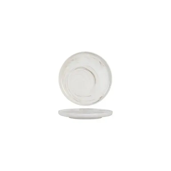 Walled Round Plate-165mm Ø - Marble