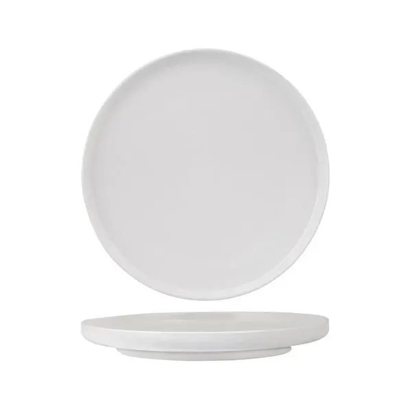 Walled Round Plate-280mm Ø - White