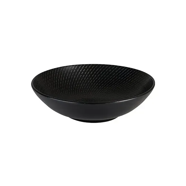 Round Bowl Black Swirl — 290mm