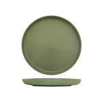 Walled Round Plate - 280mm Ø - Green