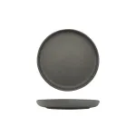 Walled Round Plate - 220mm Ø - Dark Grey