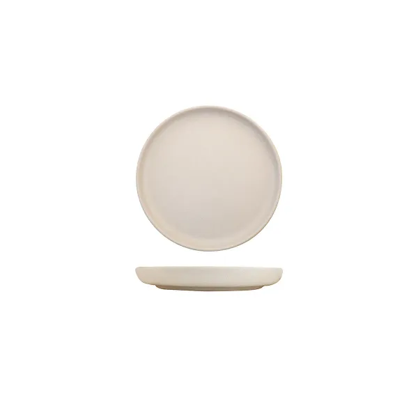 Walled Round Plate - 175mm Ø - Cream