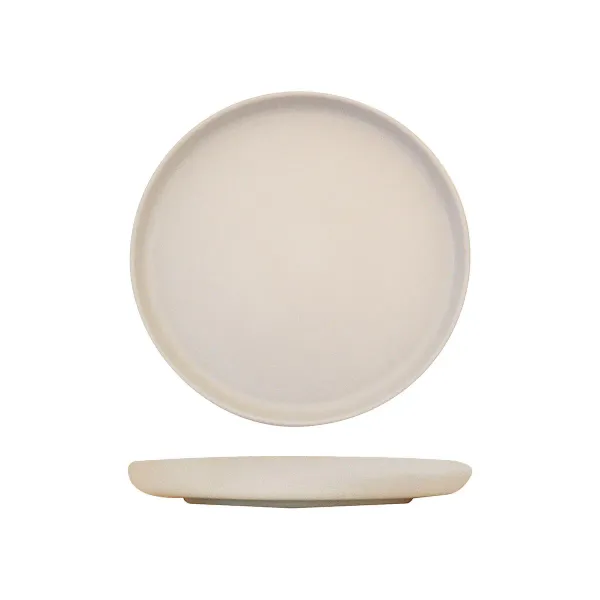 Walled Round Plate - 280mm Ø - Cream