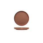 Walled Round Plate - 175mm Ø - Brown