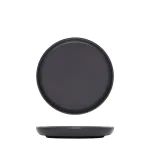 Walled Round Plate - 175mm Ø - Black