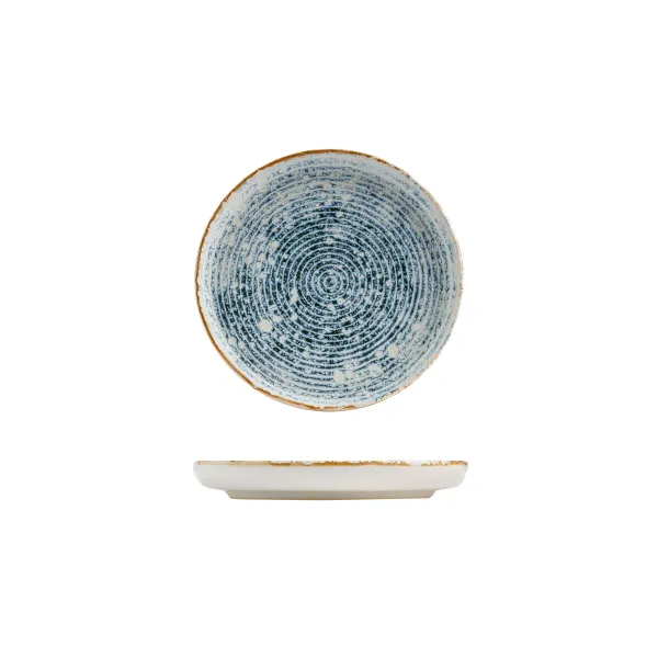 Walled Round Plate - 175mm Ø - Ripple