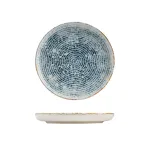 Walled Round Plate - 220mm Ø - Ripple