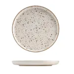 Walled Round Plate - 280mm Ø - Pebble