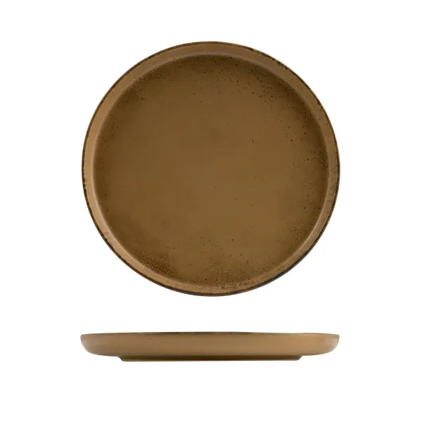Walled Round Plate - 280mm Ø - Sandbar