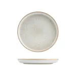 Walled Round Plate - 220mm Ø - Limestone
