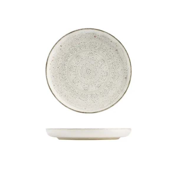 Walled Round Plate - 220mm Ø - Sahara