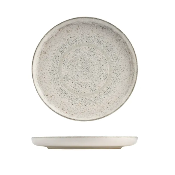Walled Round Plate - 280mm Ø - Sahara