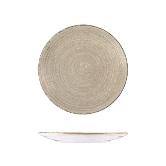 Round Plate - Coupe, 170mm Ø - Mocha
