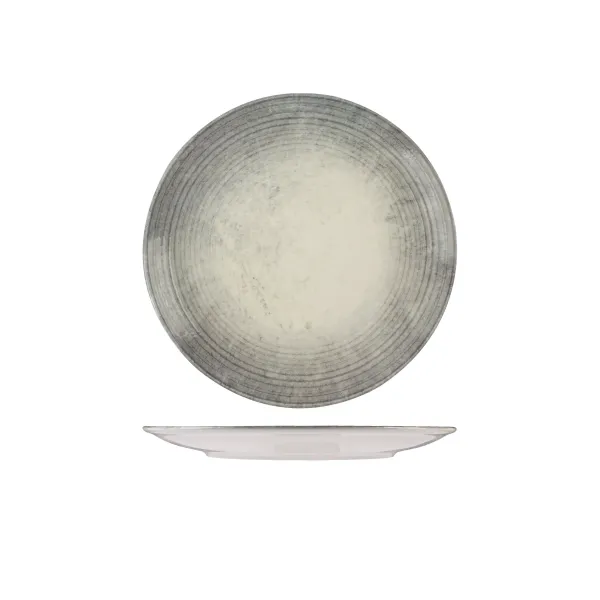 Round Plate - Coupe, 270mm Ø - Fume