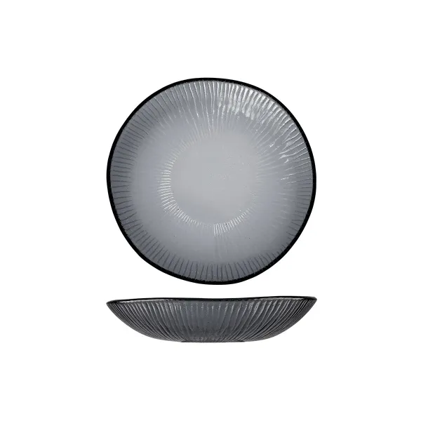 Bowl Glass Bamboo — 215mm