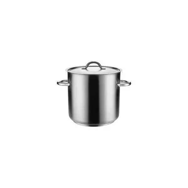 Stockpot-18/10, W/Cover, 240x240mm/10.0lt