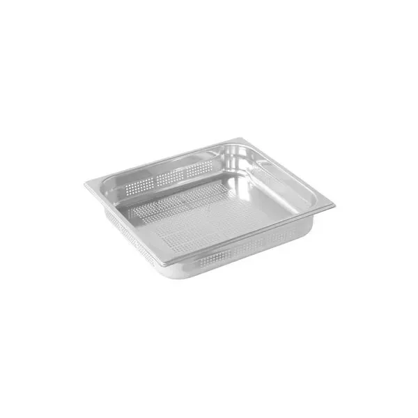 Gastronorm Pan-18/10, 2/3 Size 65mm, Perforated