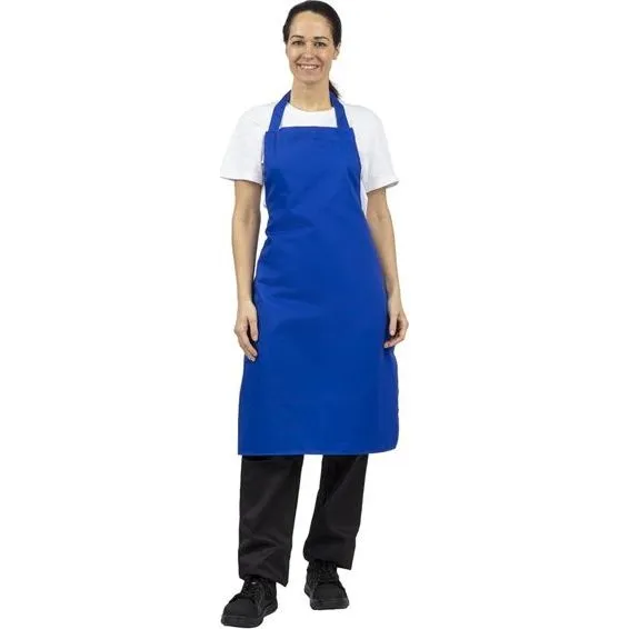 Whites Bib Apron Polycotton Blue