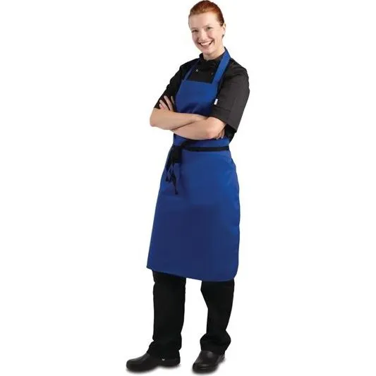 Whites Bib Apron Polycotton Blue