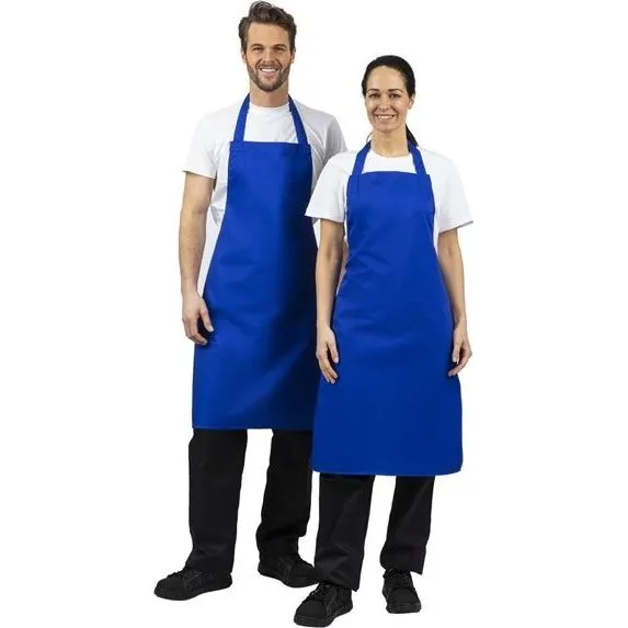 Whites Bib Apron Polycotton Blue