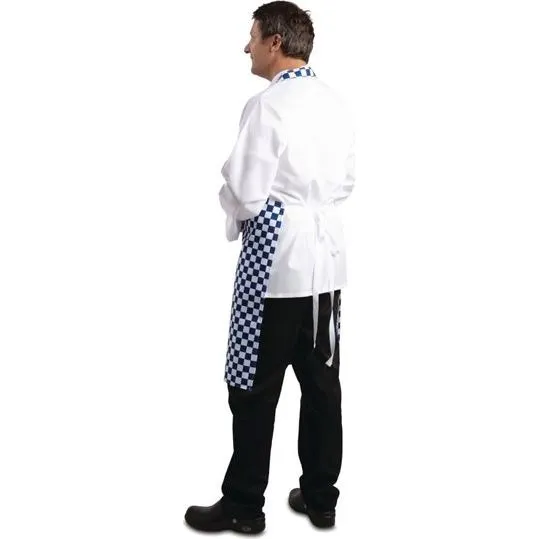 Whites Bib Apron Polycotton Blue/White Check