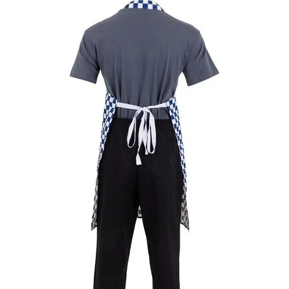 Whites Bib Apron Polycotton Blue/White Check