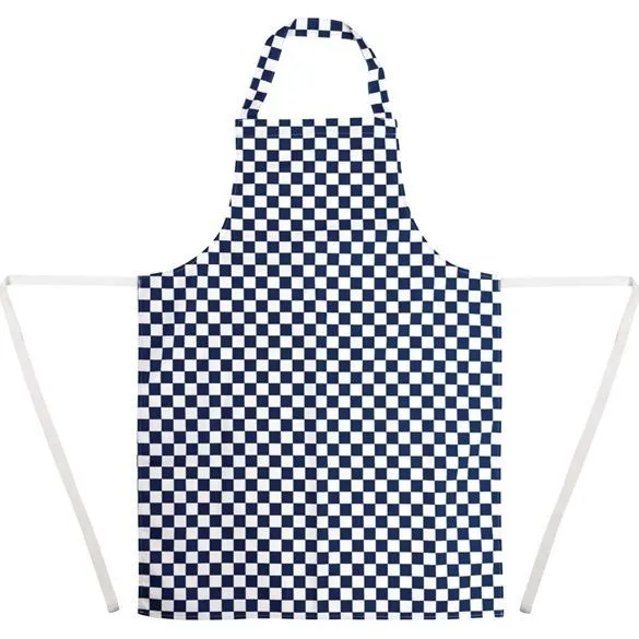 Whites Bib Apron Polycotton Blue/White Check