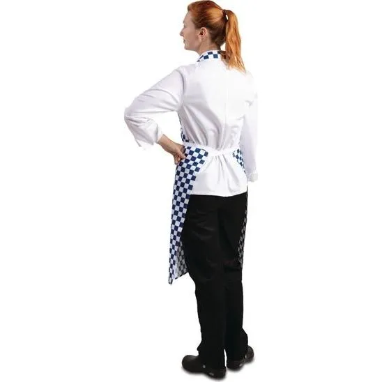 Whites Bib Apron Polycotton Blue/White Check