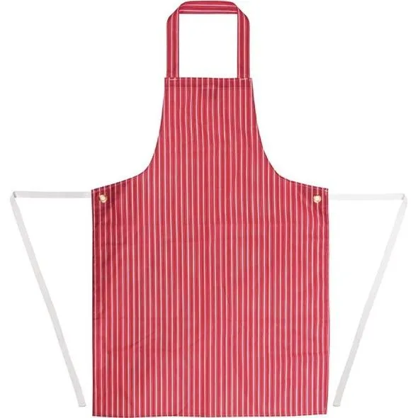 Whites Water Resistant Bib Apron Red/White Stripe